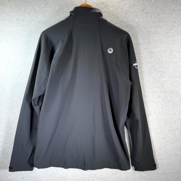 Marmot M3 Soft Shell Jacket Men's Large Black Stretch Secure Pockets Full Zip - Picture 8 of 13